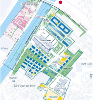 Illustration du cas d'étude « Réutilisation de l'eau sur le village Olympique et Paralympique »